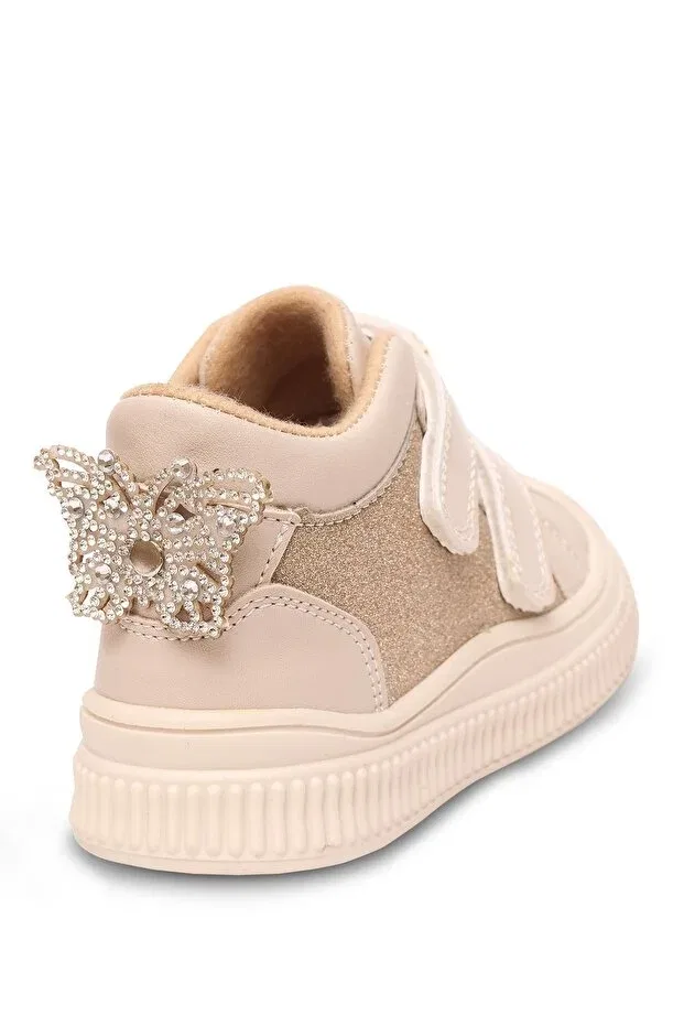 Детские ботинки для девочек с ортопедической стелькой Kaptan Junior, Cream — фото 4