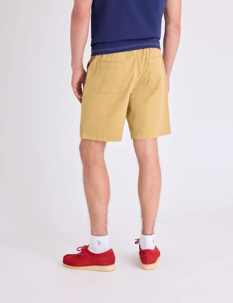Мужские шорты U.S. Polo Assn. 8" Twill Jogger, хаки — фото 2