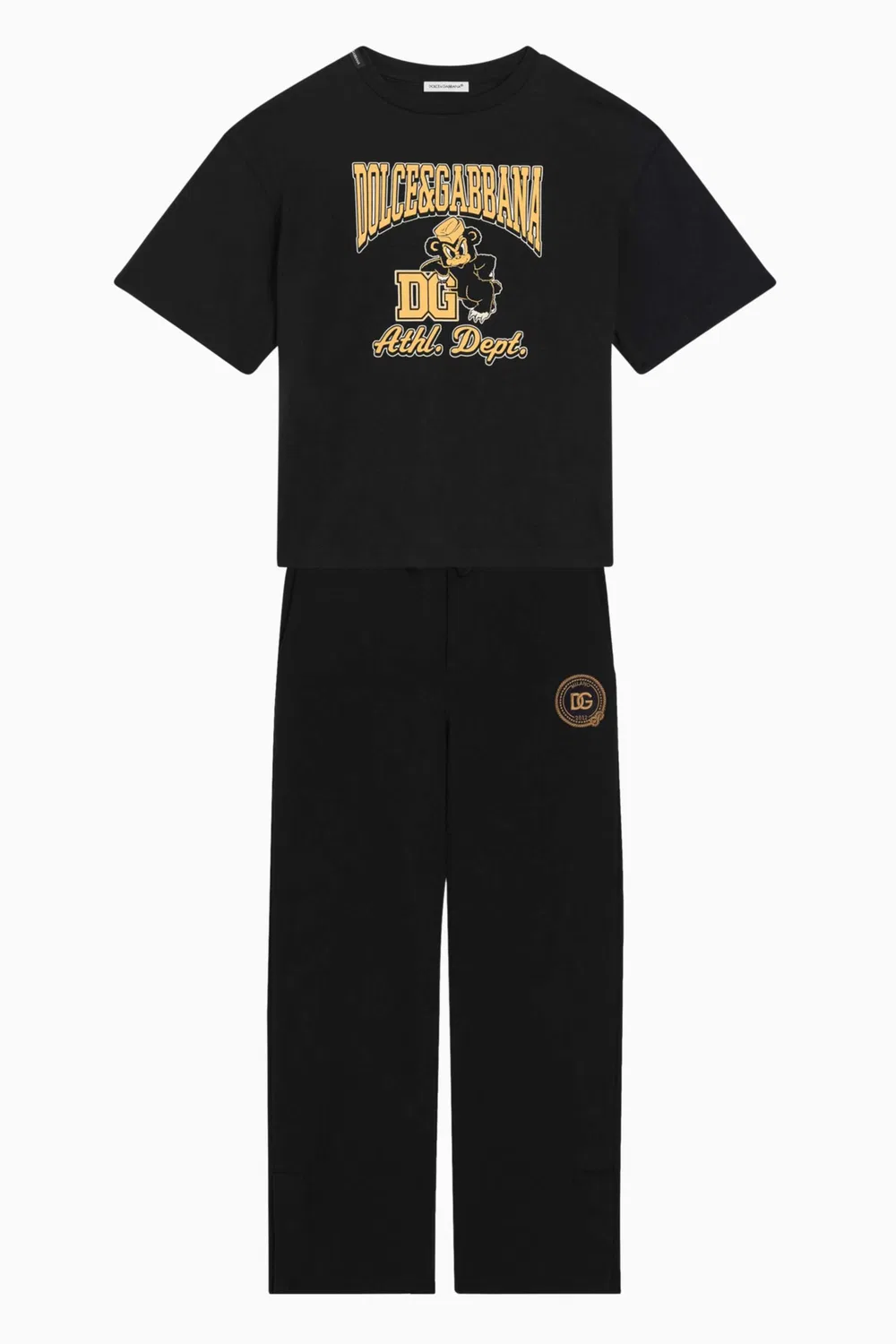 Штаны спортивные хлопковые с логотипом Dolce & Gabbana — фото 2