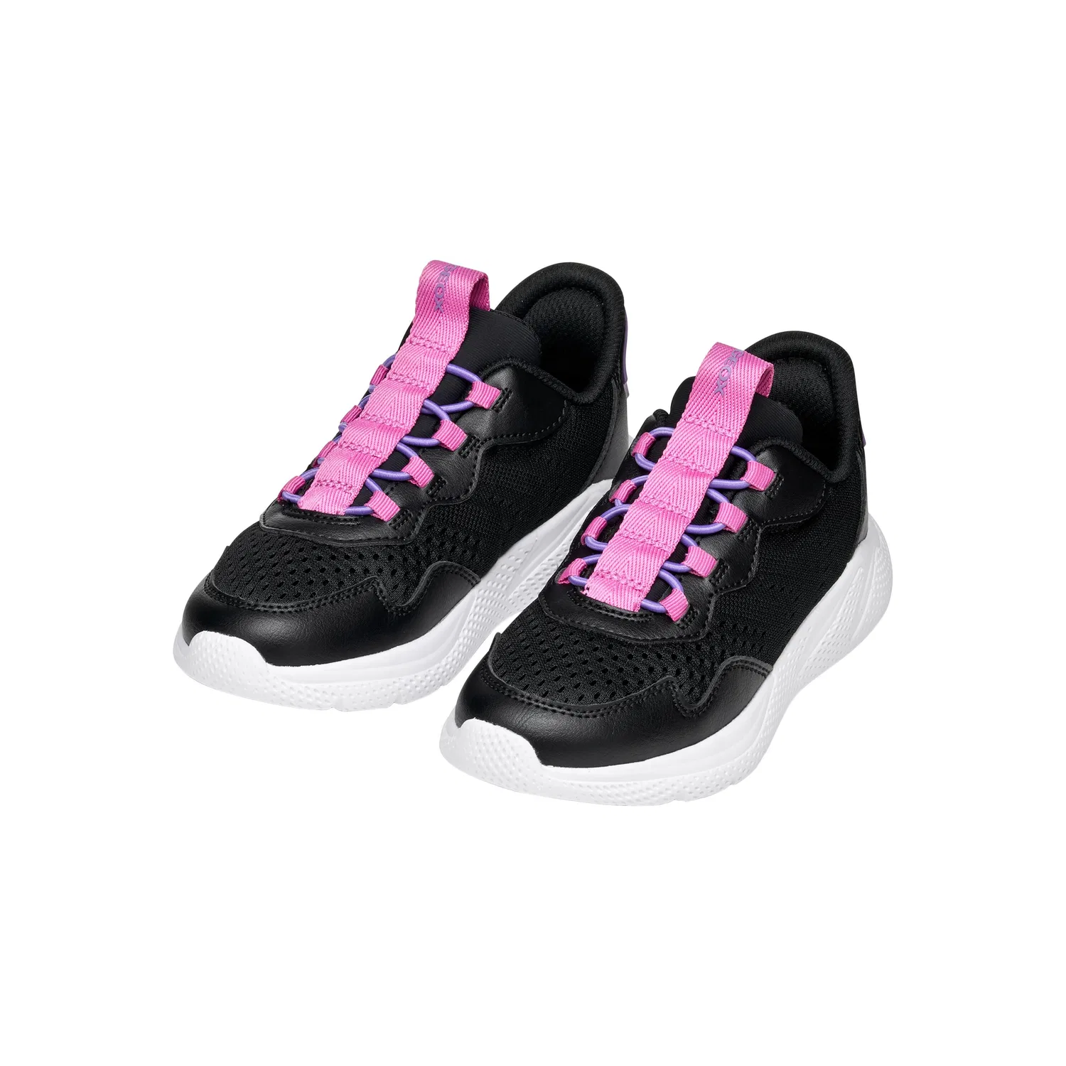 Детские кроссовки для девочек с дышащей подошвой Sprintye Fast In Geox, Bunt Fuchsienrosa — фото 3