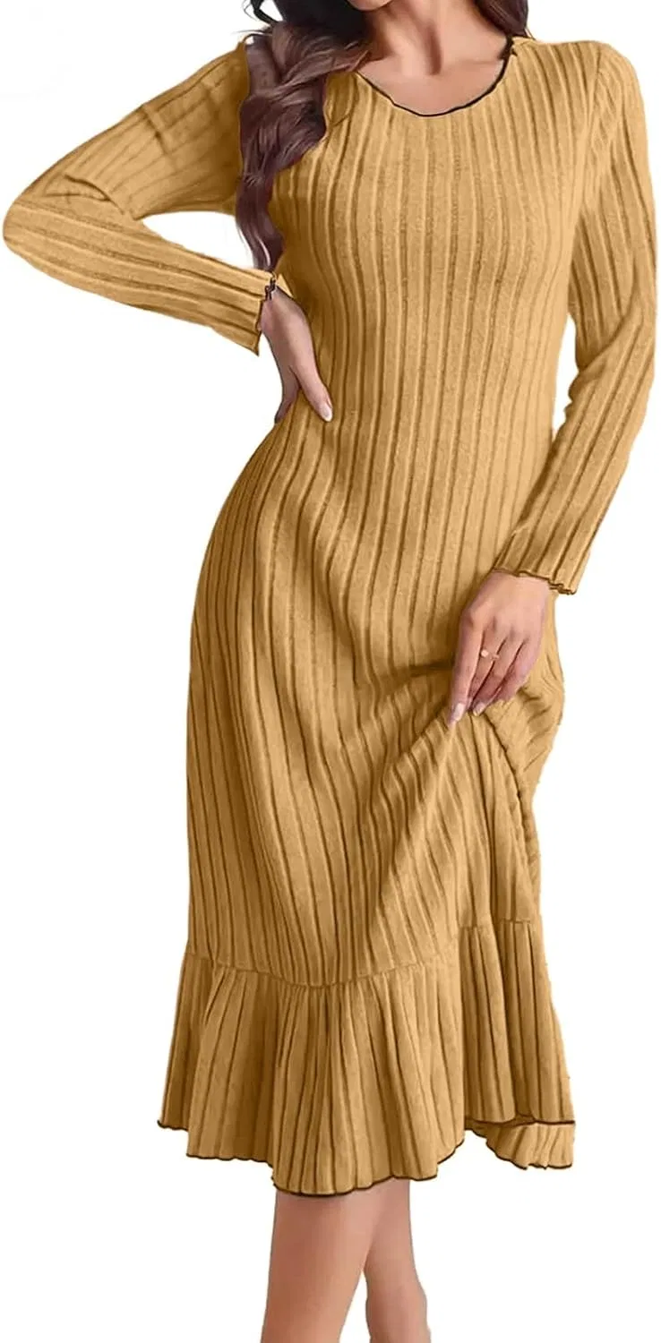 Женское элегантное платье с рюшами Casual, 46