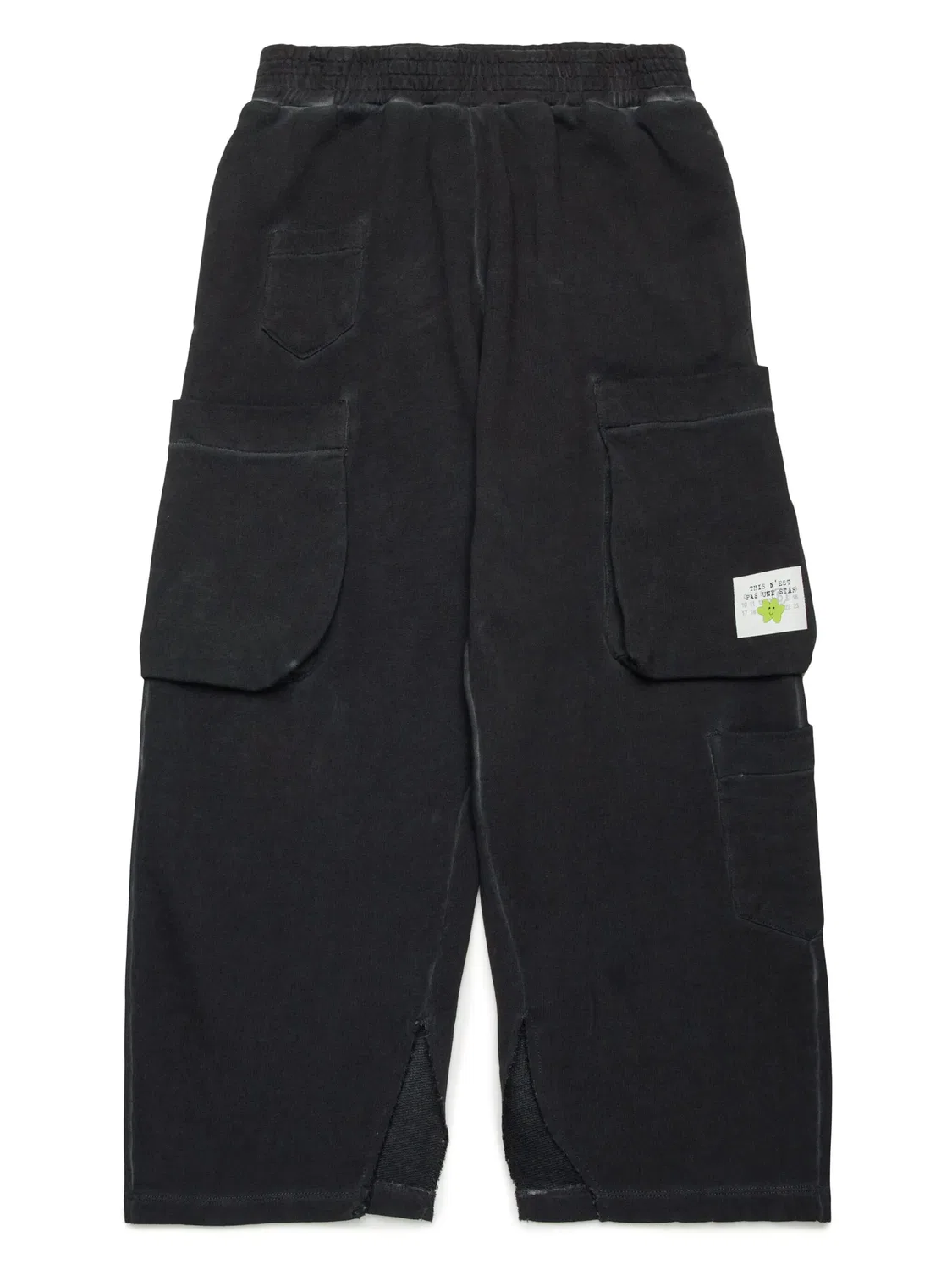 MM6 Maison Margiela Черные хлопковые брюки