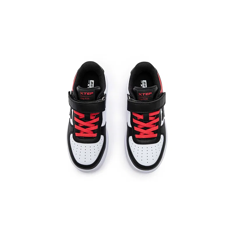 Детские кроссовки с низким верхом XTEP Air Force 1, New White/Black/Top Scorer Red — фото 4