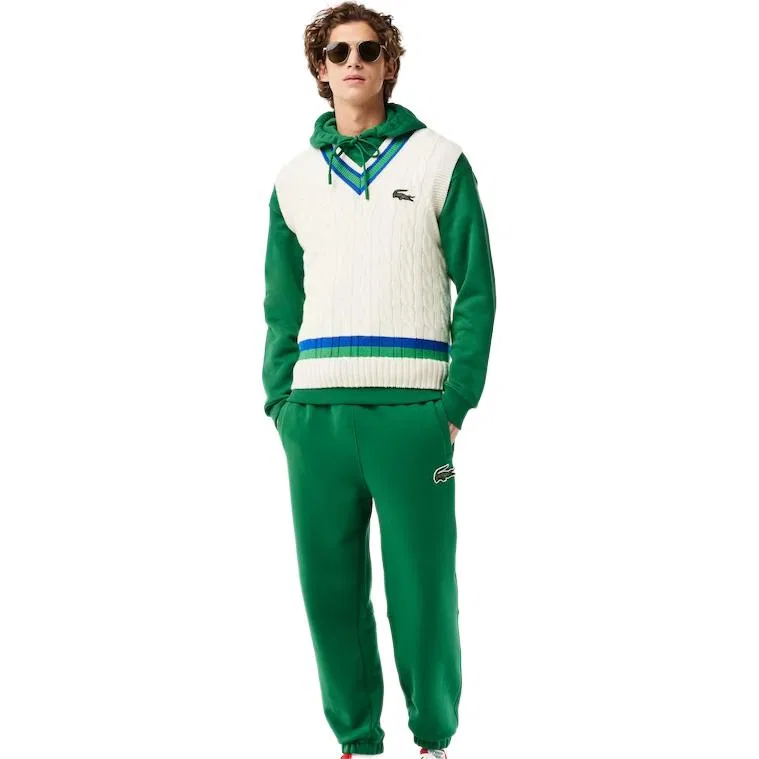 Свитшот LACOSTE Rocket Green, унисекс, зеленый — фото 4