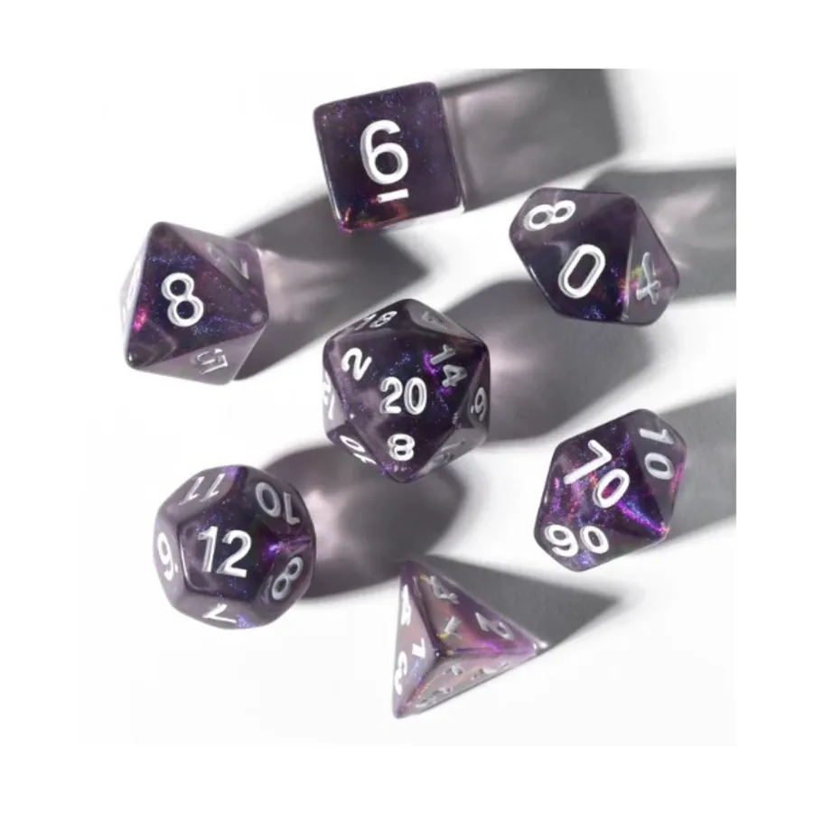 

Поликомплект — раскопанное сокровище — аметист (8), RPG Dice Sets