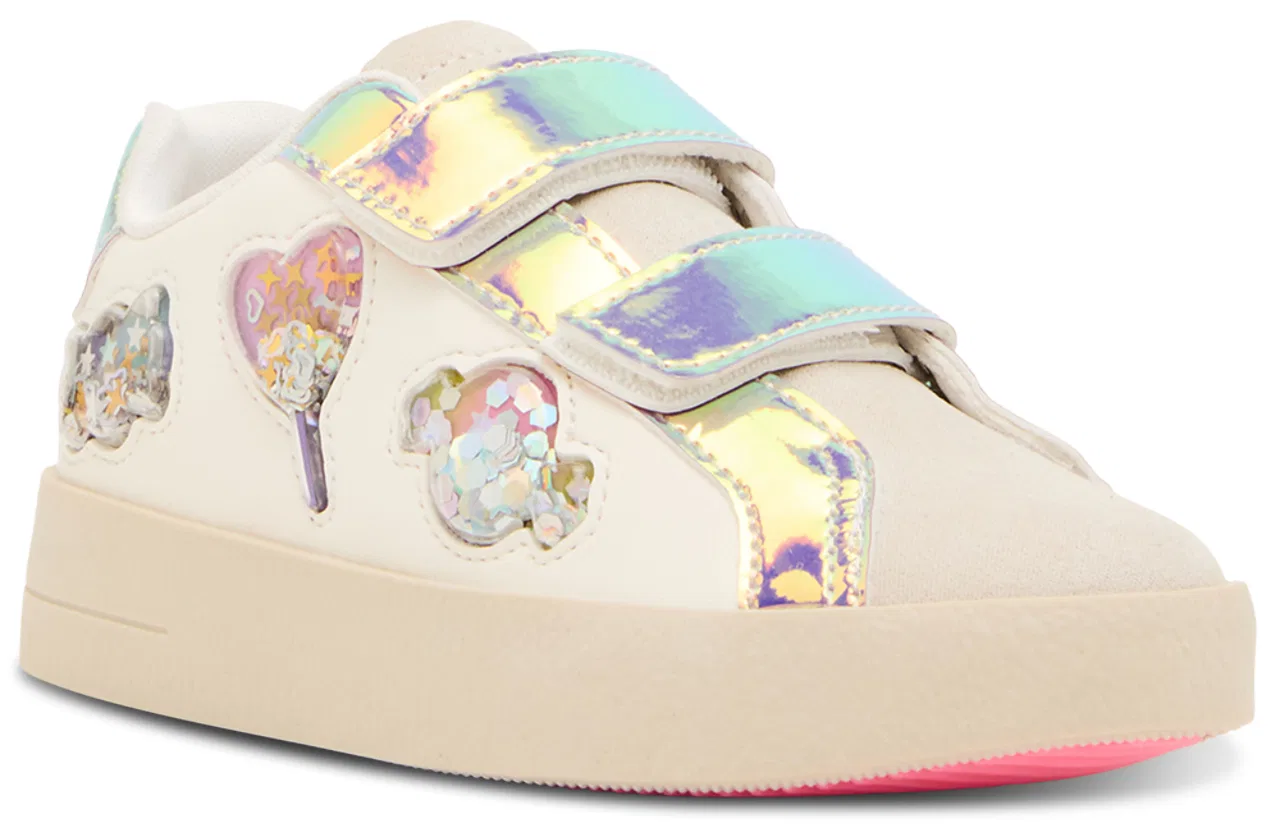 Детские кроссовки для девочек с блестками Steve Madden TFETTI SNEAKER, Multi — фото 2