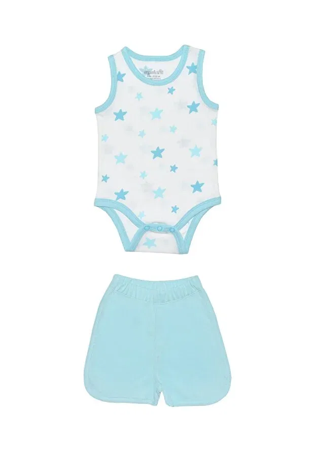 Детский комплект для мальчиков хлопковый Star Baby Boy Athlete Organickid, Blue — фото 2