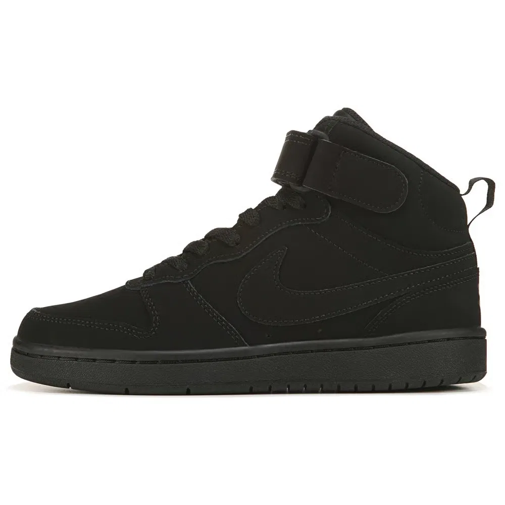 Детские кроссовки Kids' Court Borough средней высоты Nike, Black Nubuck — фото 3