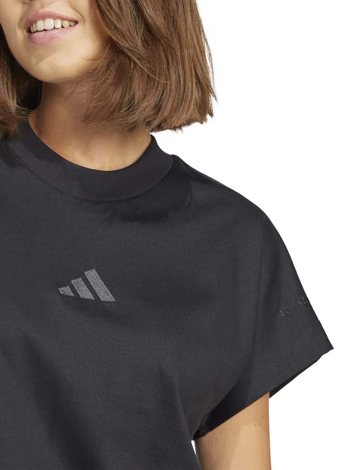 Футболка хлопковая All SZN Adidas, черный — фото 4