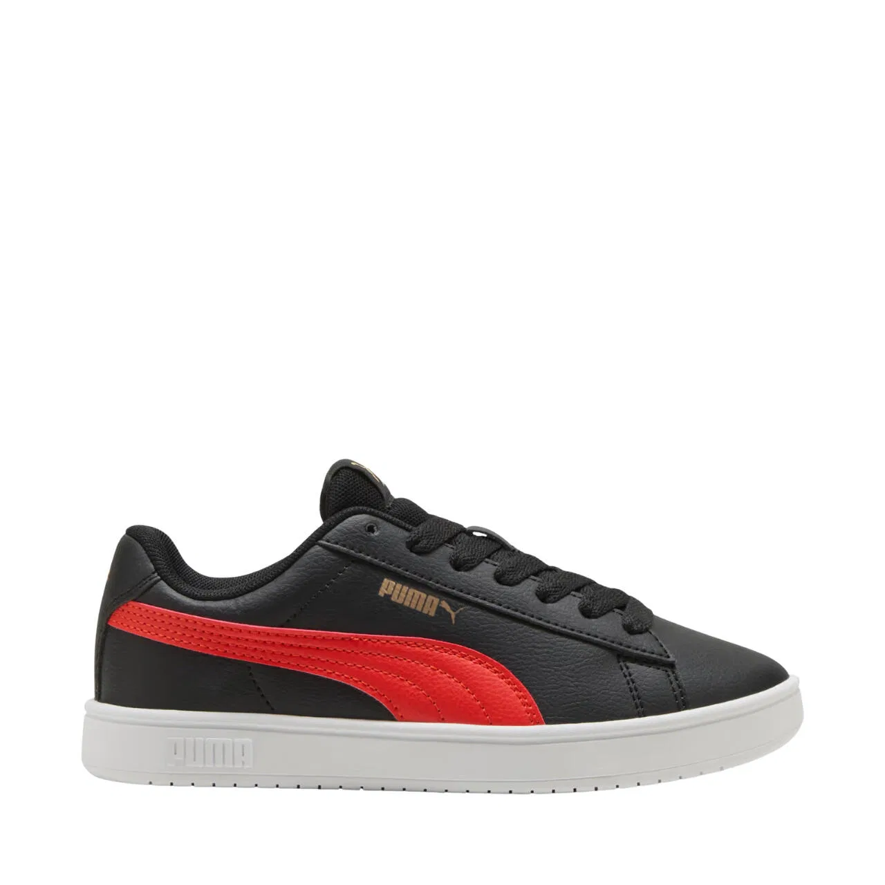 Детские кожаные кроссовки Puma Rickie Classic, Schwarz Rot Schwarz