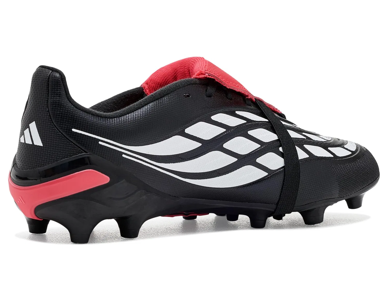 Бутсы Predator League Fold-Over Tongue Artificial Ground Soccer Cleats (для маленьких и больших детей) Adidas Kids, Black/White/Lucid Red — фото 4