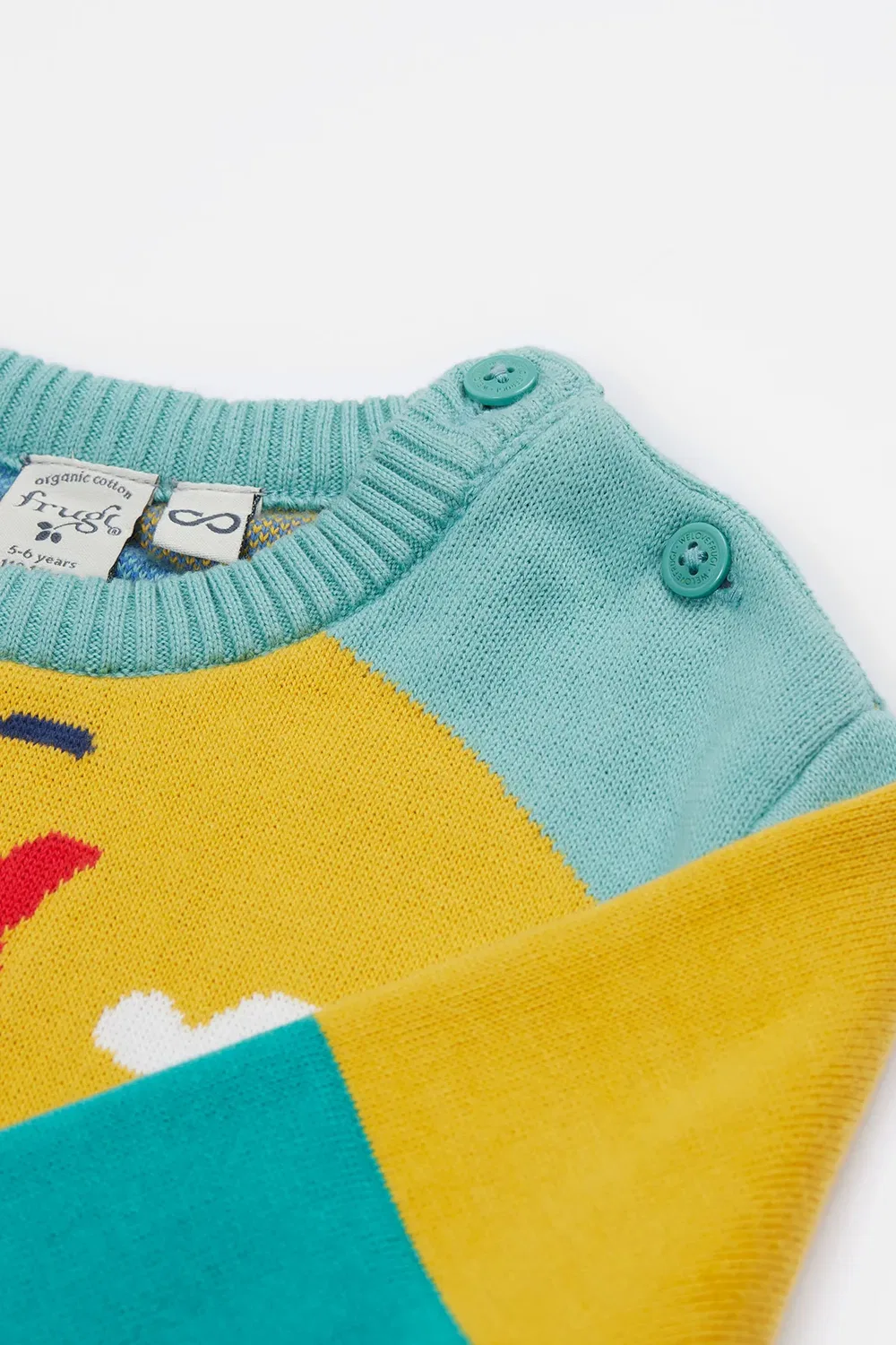 Детский вязаный джемпер Elwood Frugi, Multi — фото 4