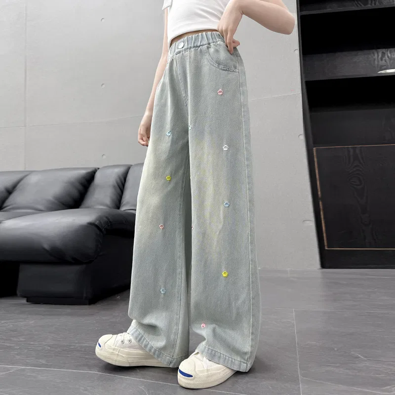 Детские джинсы тонкие охлаждающие Light Blue PLANDOO — фото 4