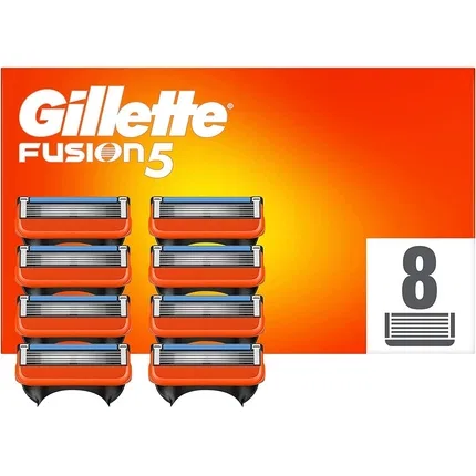 Сменные лезвия для бритвы Gillette Fusion, 8 шт.