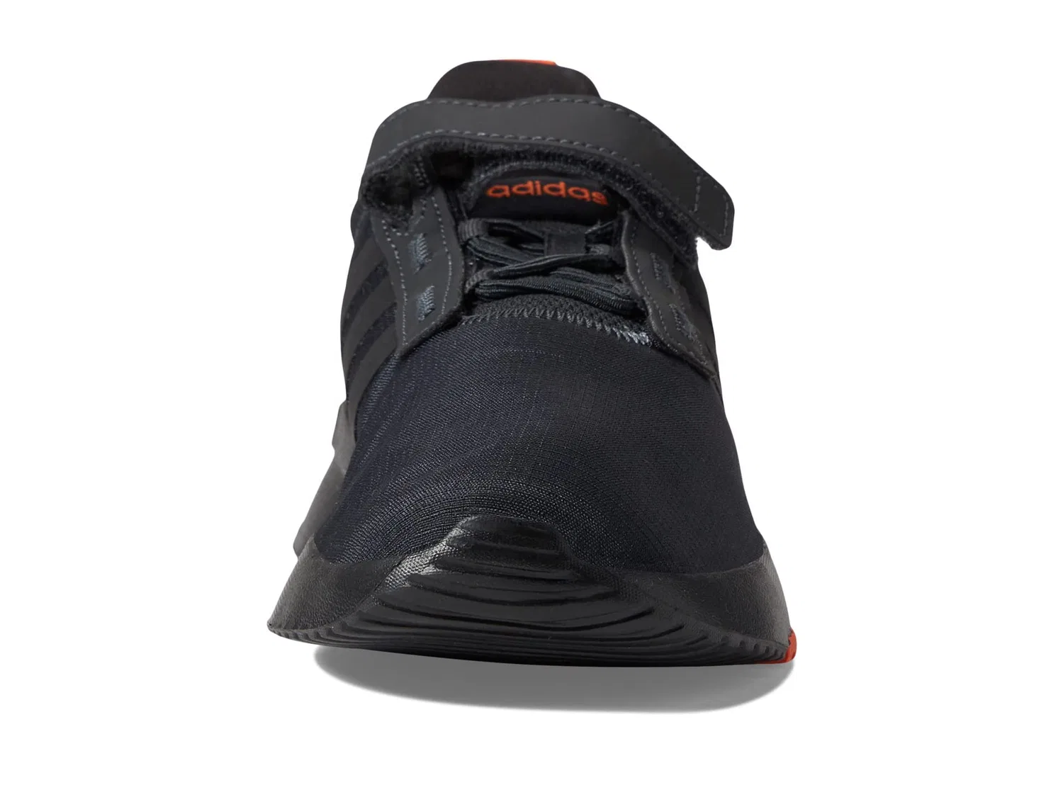 Детские кроссовки для мальчиков с липучкой Racer Tr21c Adidas, Carbon Black Orange Semi Impact — фото 3