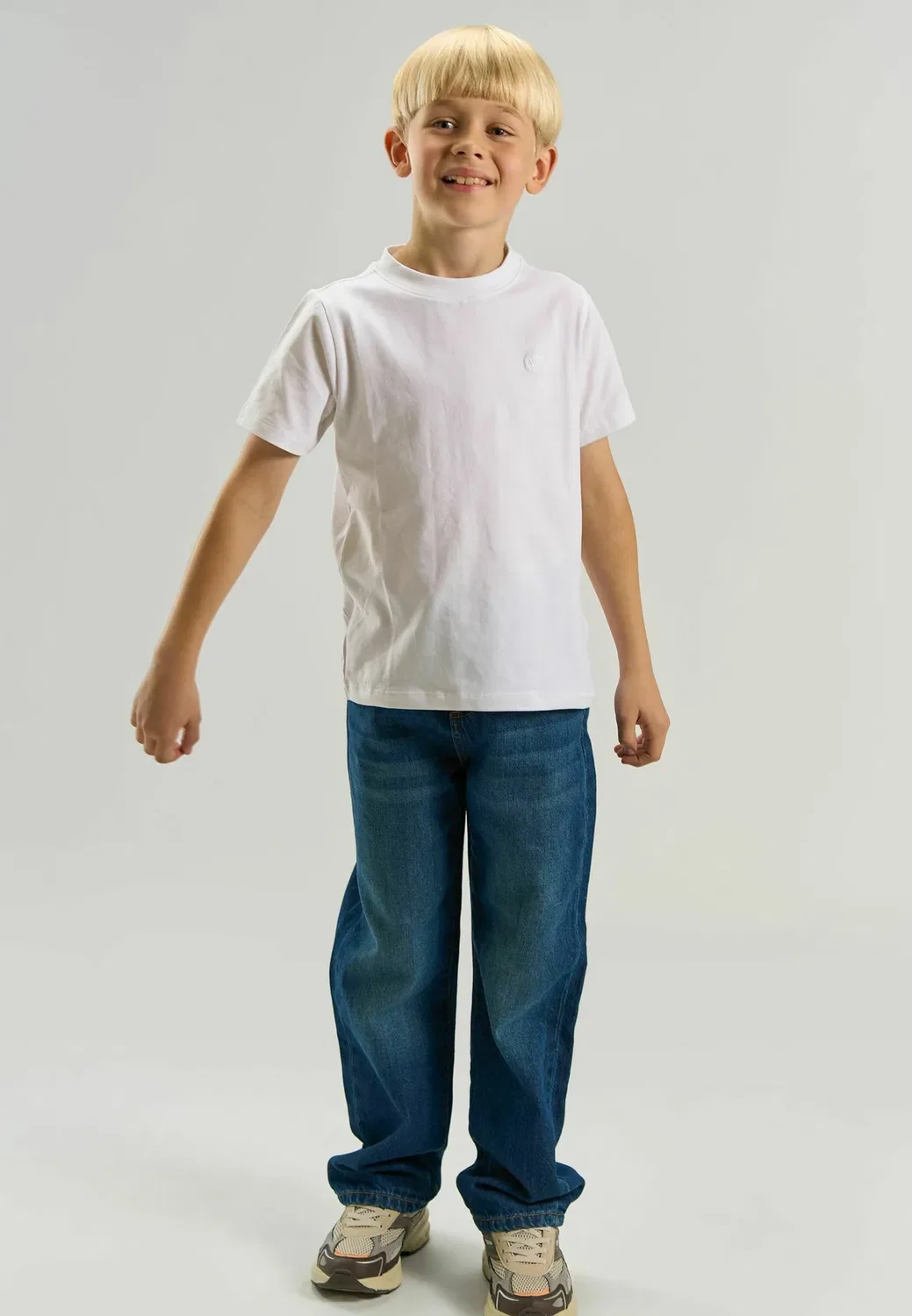 Джинсы Tnamsterdam прямого кроя The New, Blue Denim