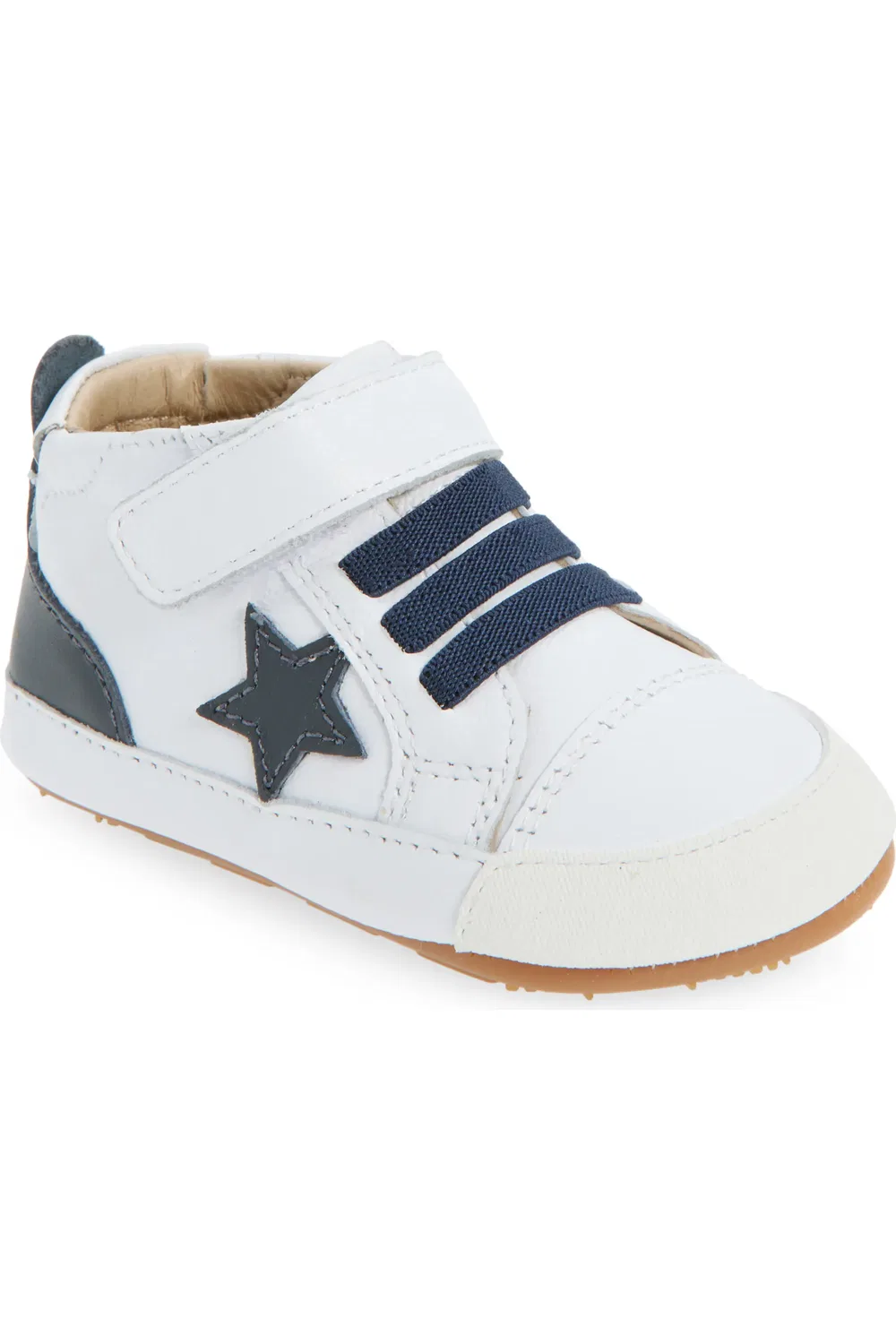 Детские кроссовки на регулируемой липучке Platinum Bub OLD SOLES, Snow/Navy/Navy