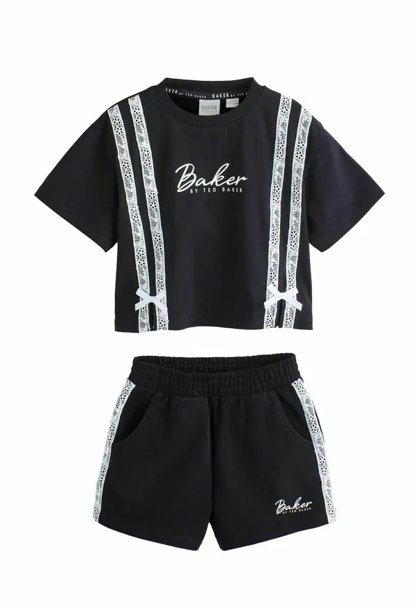 Стандартный крой - комплект из 2 предметов - футболка с принтом Baker By Ted Baker, черный