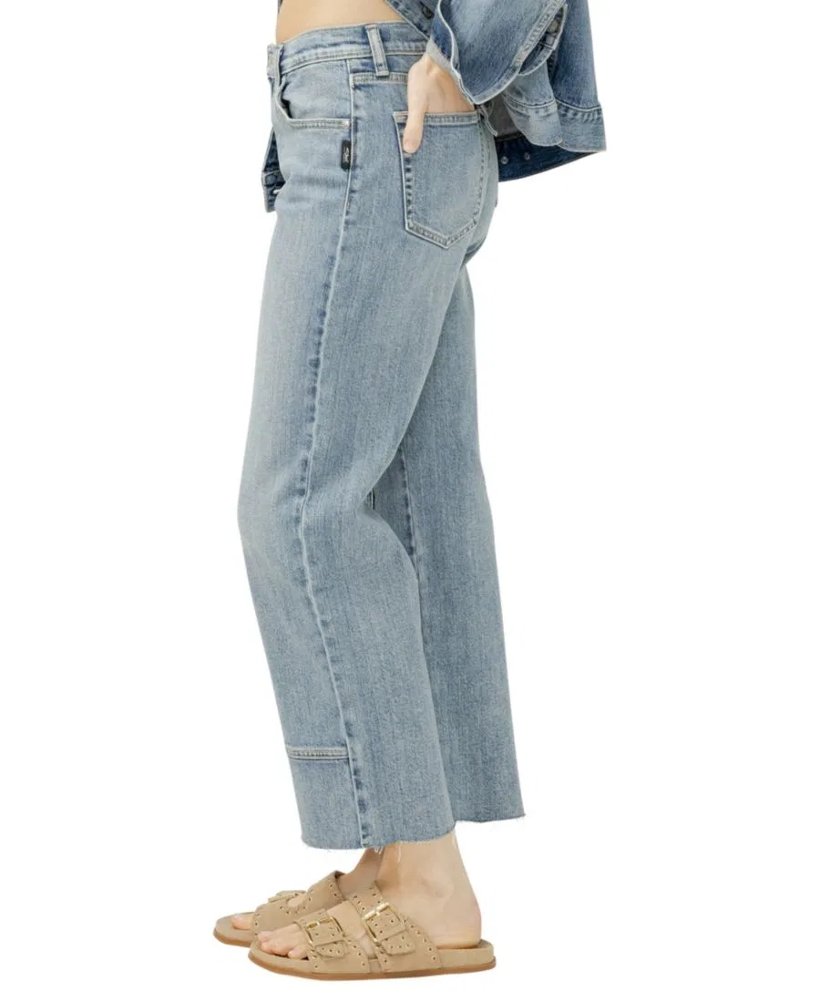 Джинсы прямого кроя Western Relaxed Straight-Leg Jeans Silver Jeans Co., Solstice — фото 3