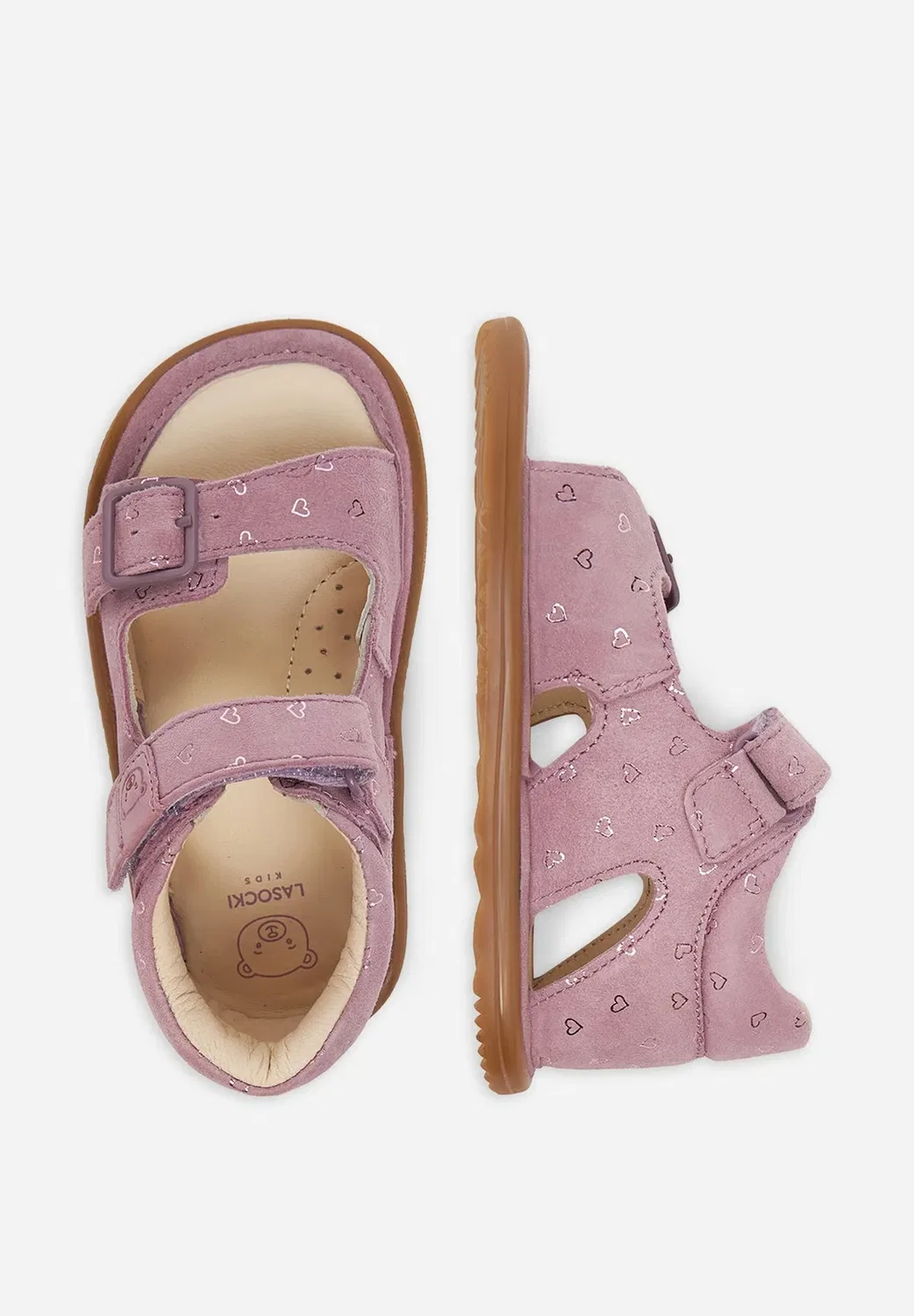 Сандалии для девочек dakar ci12-dakar-01(ii)dz - детская обувь Lasocki Kids, Pink — фото 3