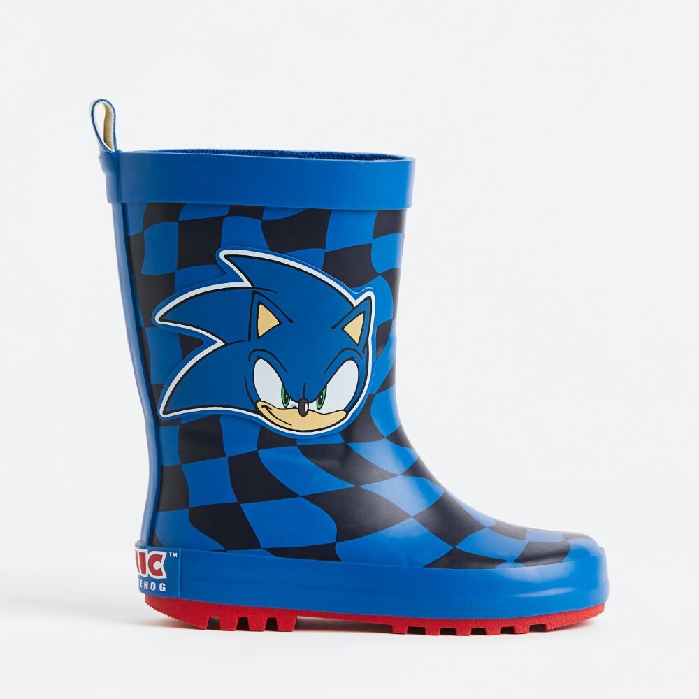 

Резиновые сапоги H&M Kids Printed Sonic the Hedgehog, синий