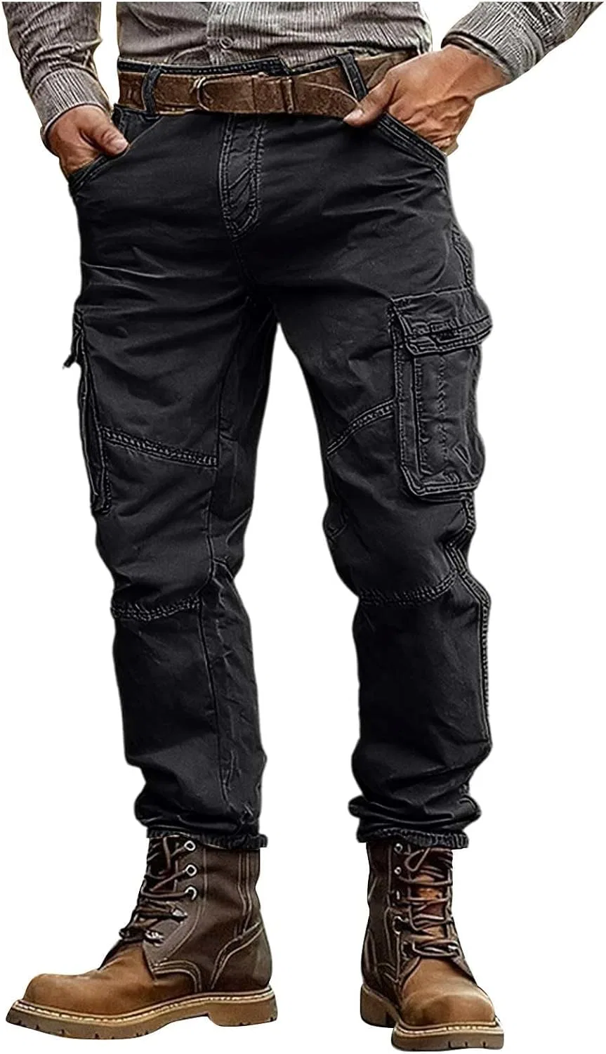 Мужские карго-брюки из рипстопа, Military Pant, чёрный