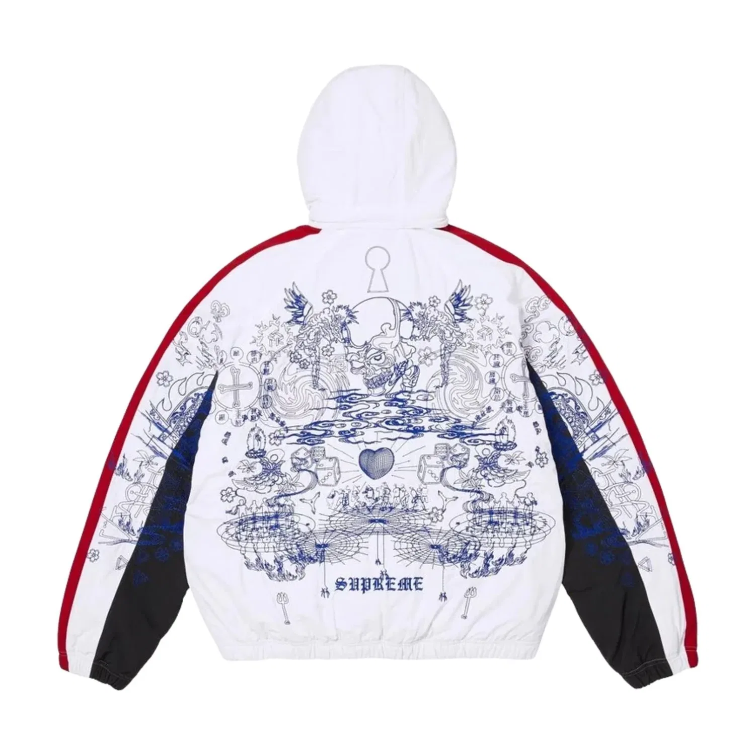 Мужская куртка FW26 AOI Fleece Lined Track Jacket 'White' Supreme, белый — фото 4