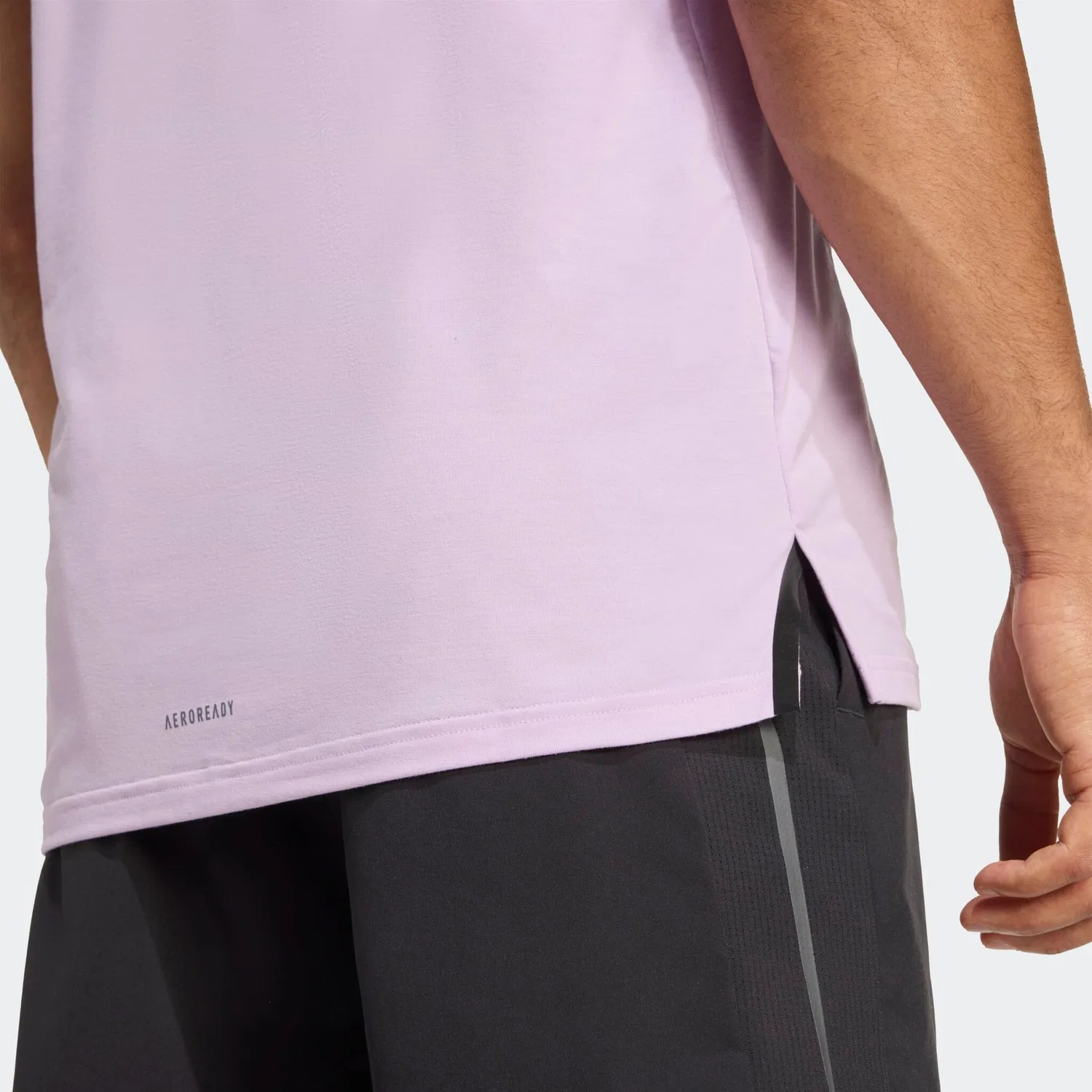 Мужская футболка с круглым вырезом Adidas Performance, Powder Plum — фото 4