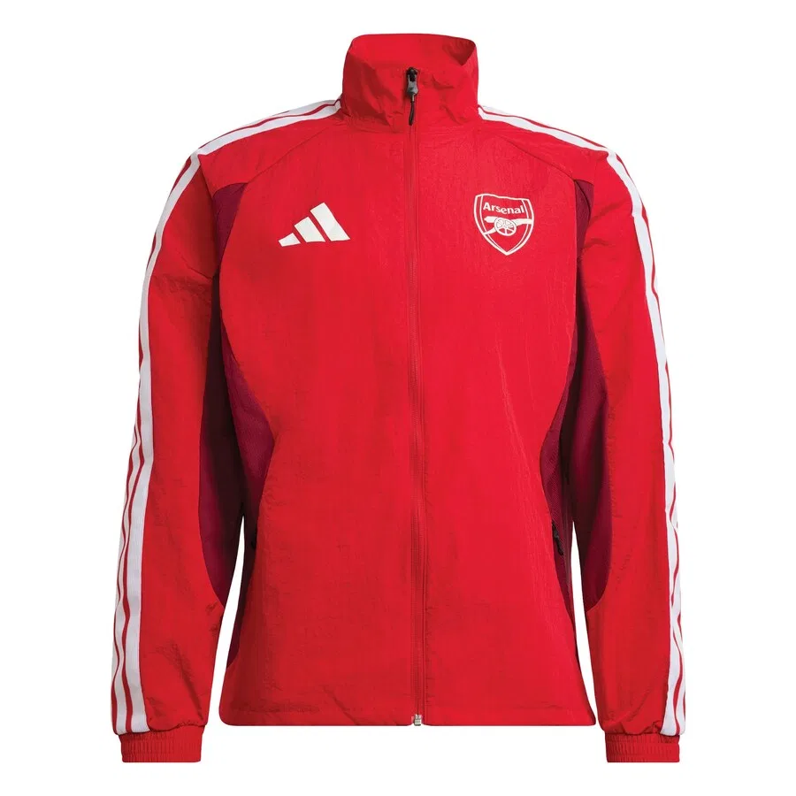 Тренировочная куртка ADIDAS PERFORMANCE 'FC Arsenal Anthem' в красном и темно-красном цветах