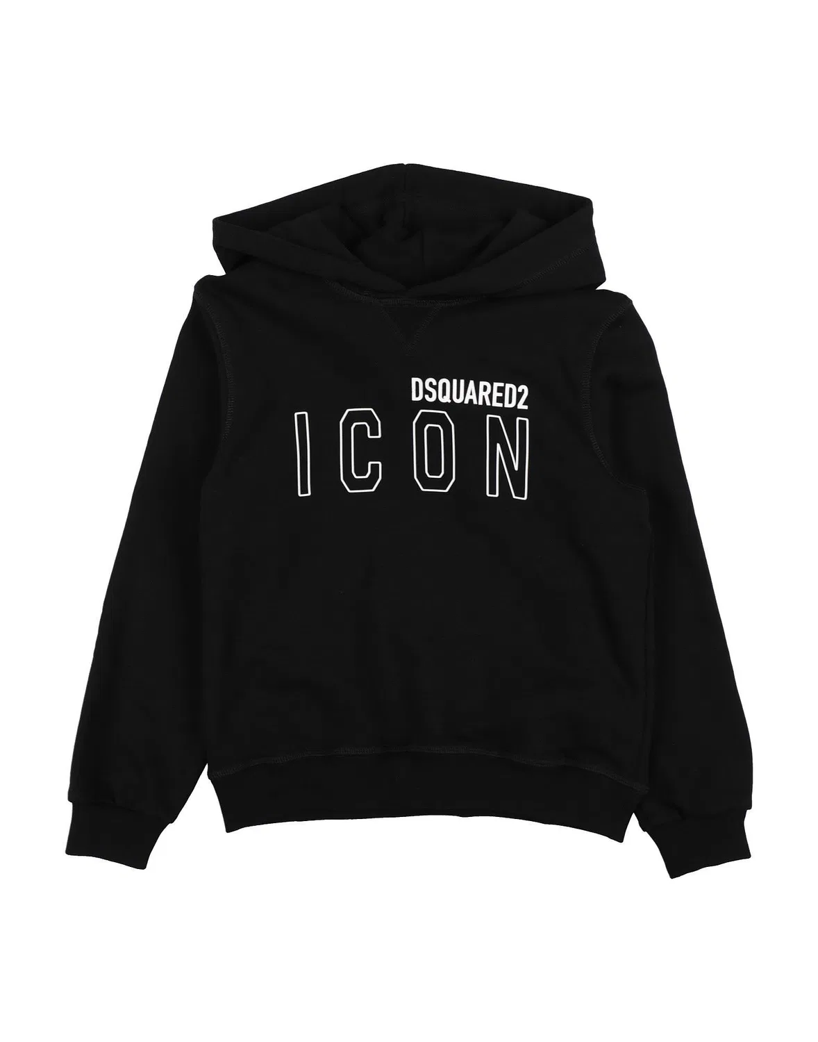 Детская толстовка с принтом Icon Dsquared2, черный