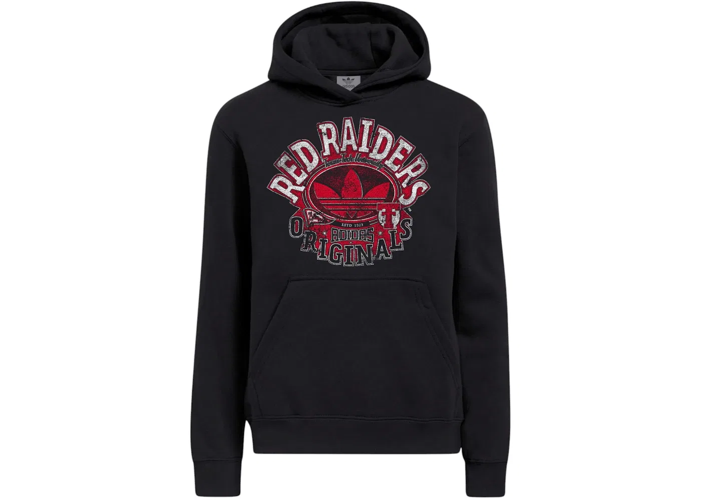 Мужская худи с принтом Adidas Hoodie,: Red Black Ncaa-Txt-7tb