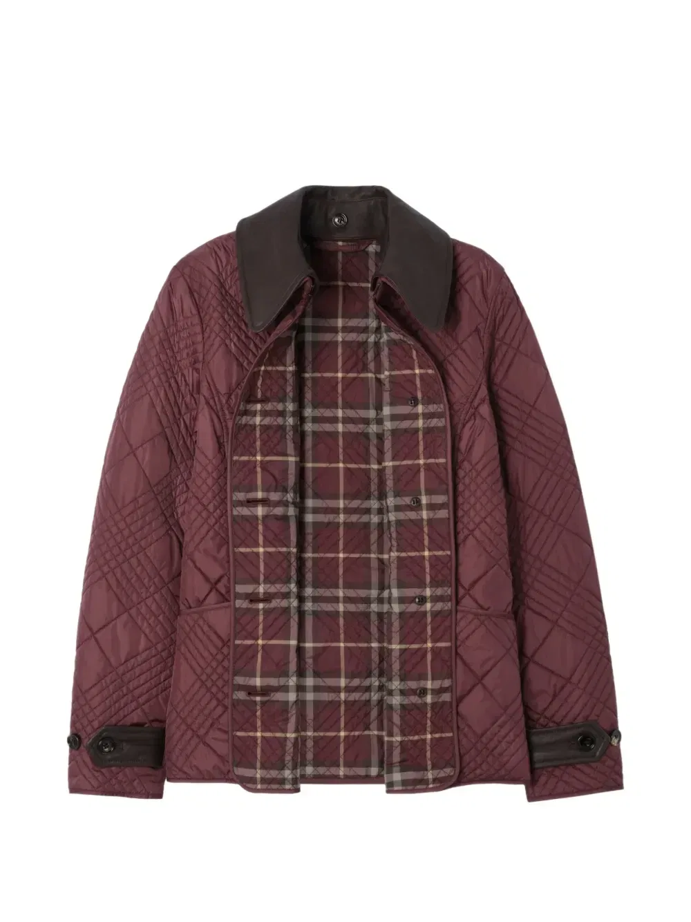 Стеганая нейлоновая куртка Fernleigh Burberry, красный — фото 2