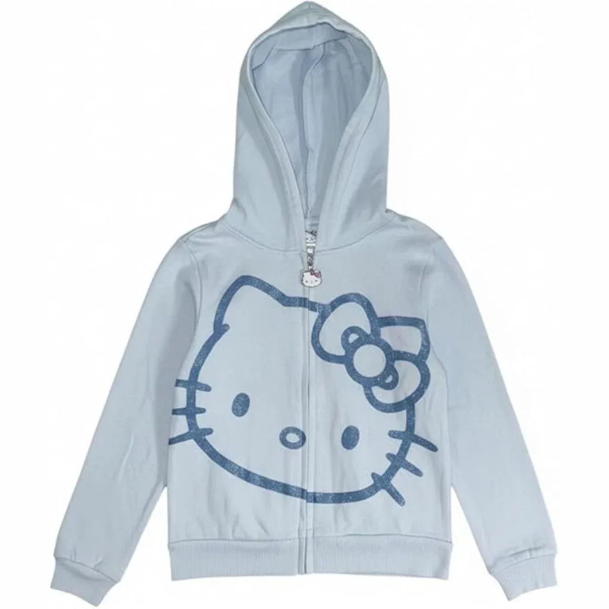 Детское худи на молнии Hello Kitty, Light Blue