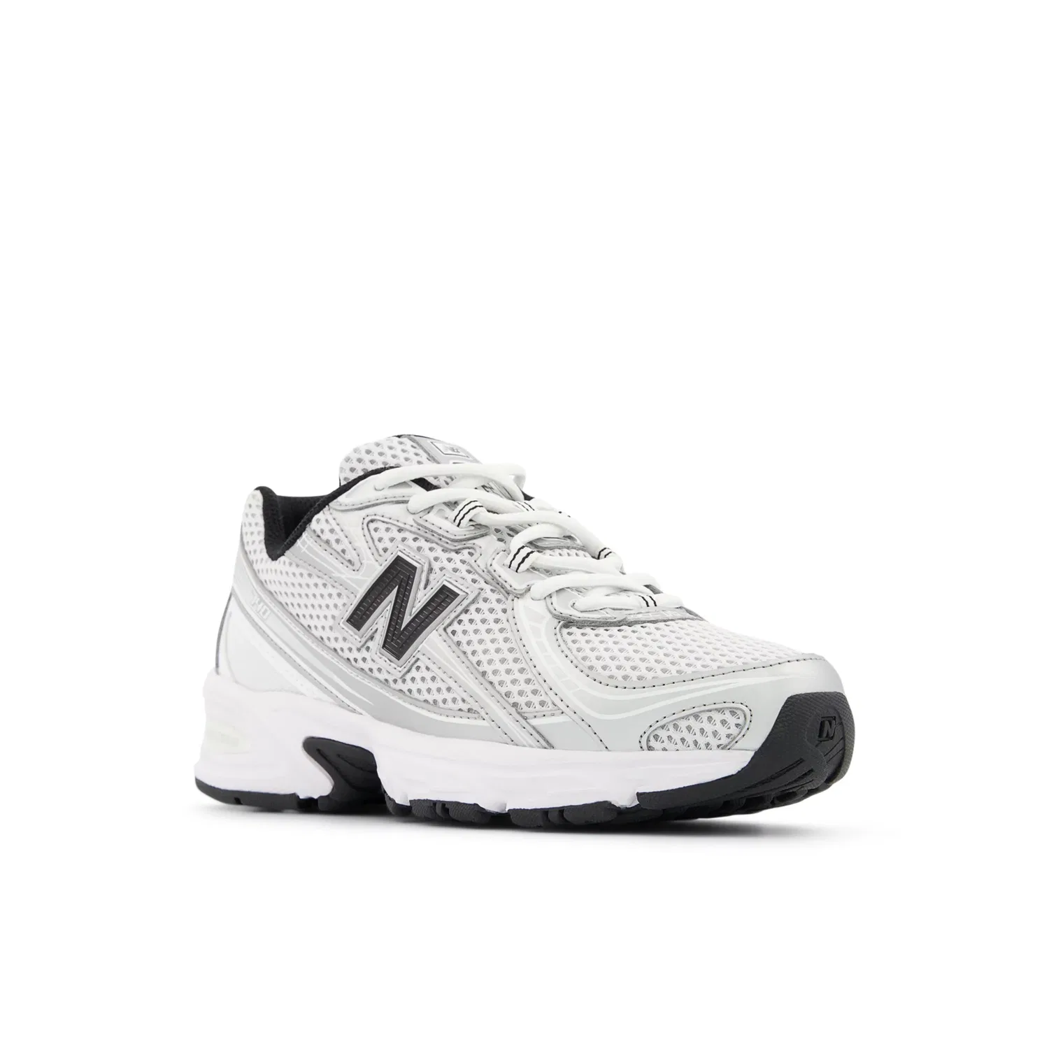 Детские кроссовки на шнуровке с амортизацией 740 Lace New Balance, Silver Metallic With Black — фото 2