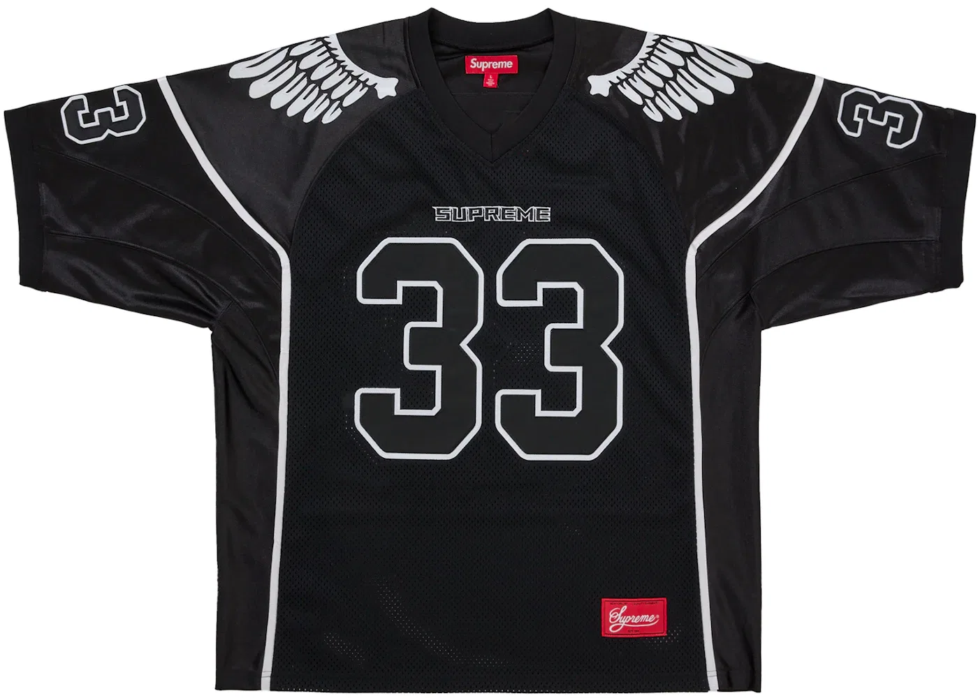 Мужская футбольная джерси с крыльями Supreme Jersey, Black