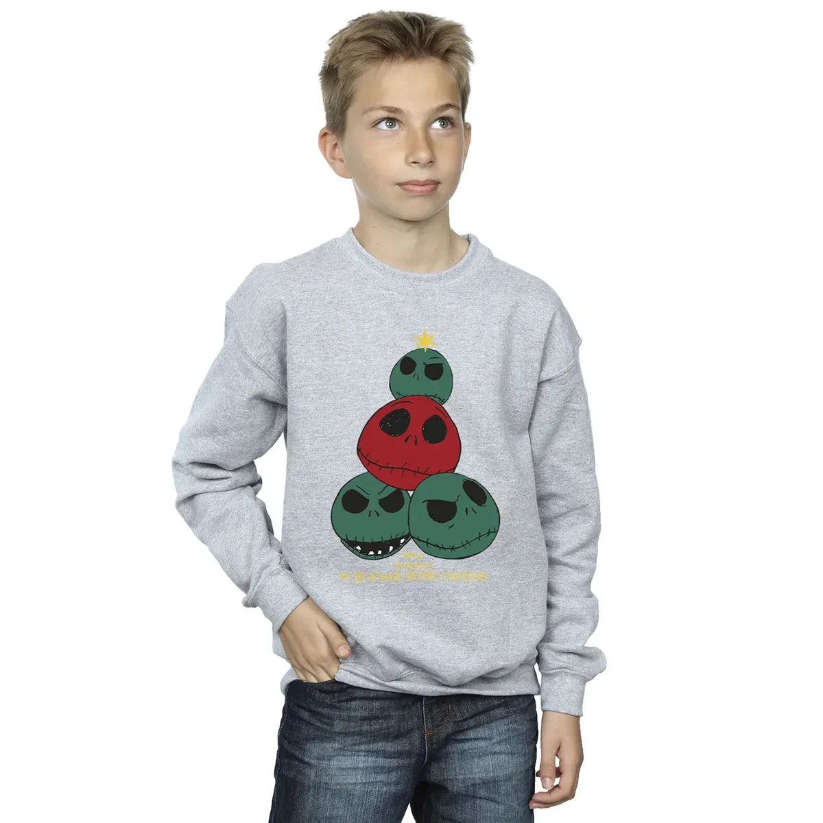 Свитшот с длинным рукавом The Nightmare Before Christmas, Grey