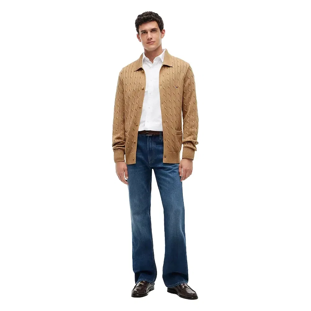 Мужской кардиган из хлопка Tommy hilfiger, Brown — фото 4