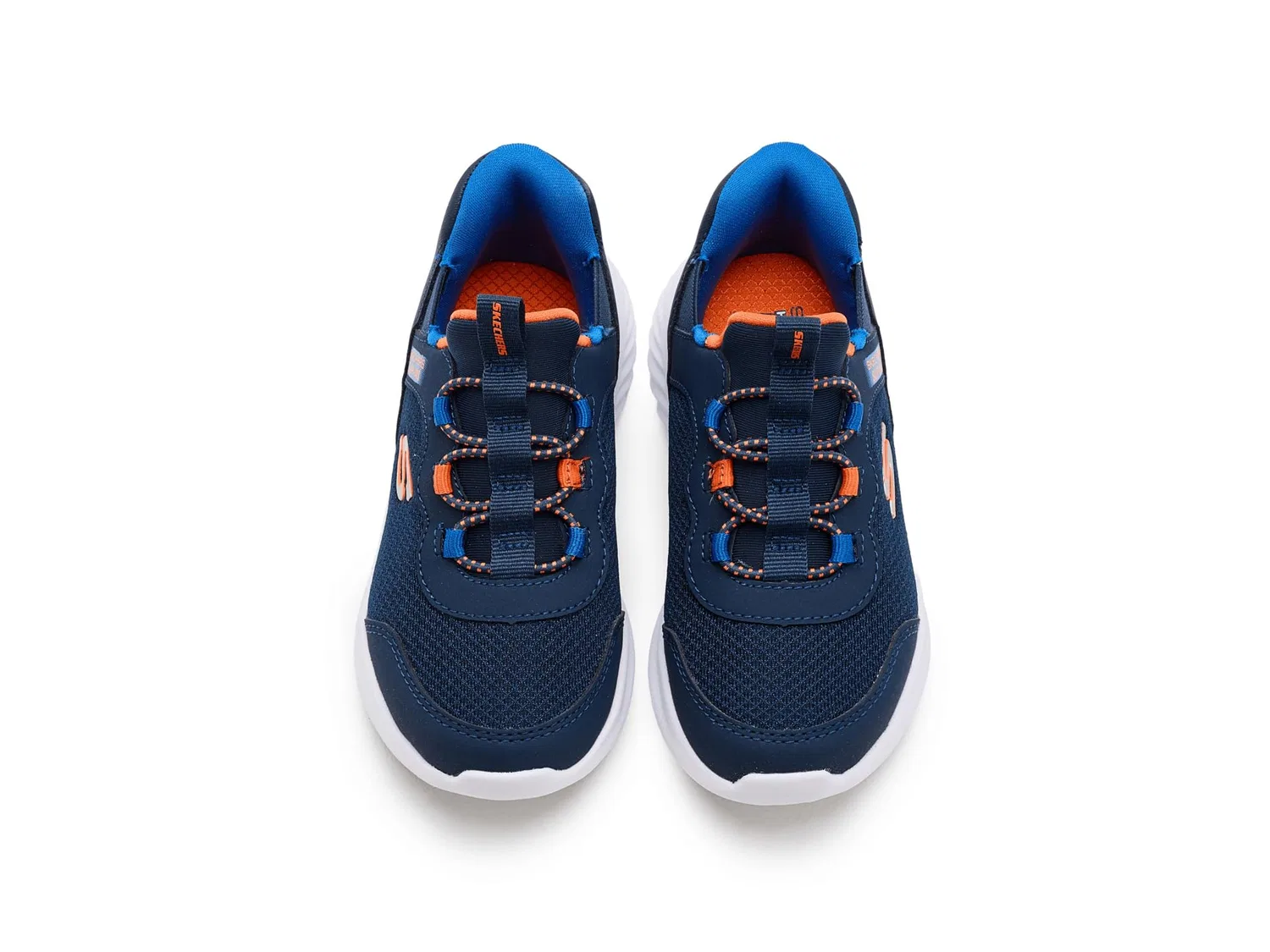 Детские кроссовки для мальчиков с технологией Slip-in Bounder Skechers, Blue Navy — фото 3