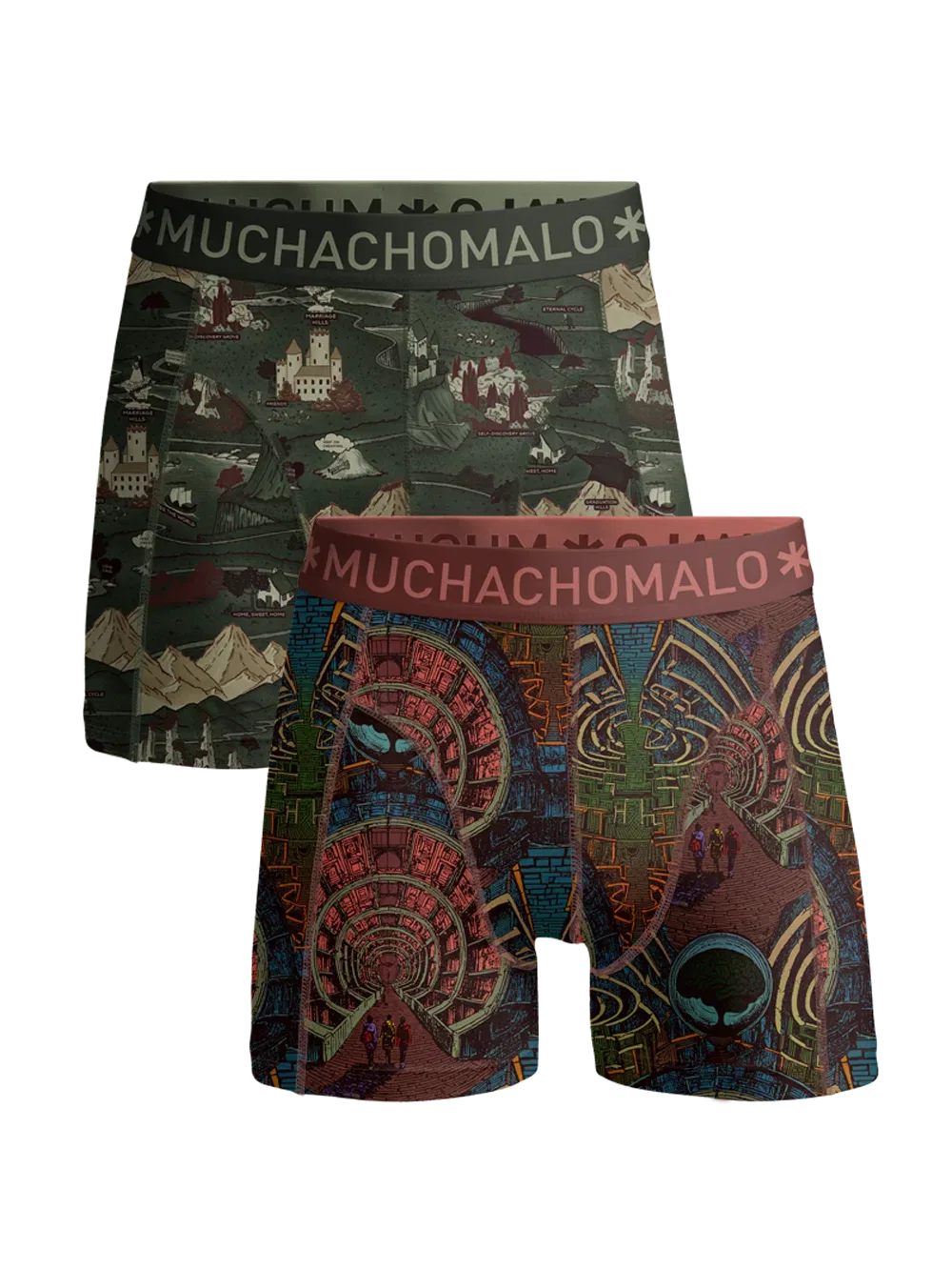 Боксеры детские комплект из 2 штук Muchachomalo, многоцветный