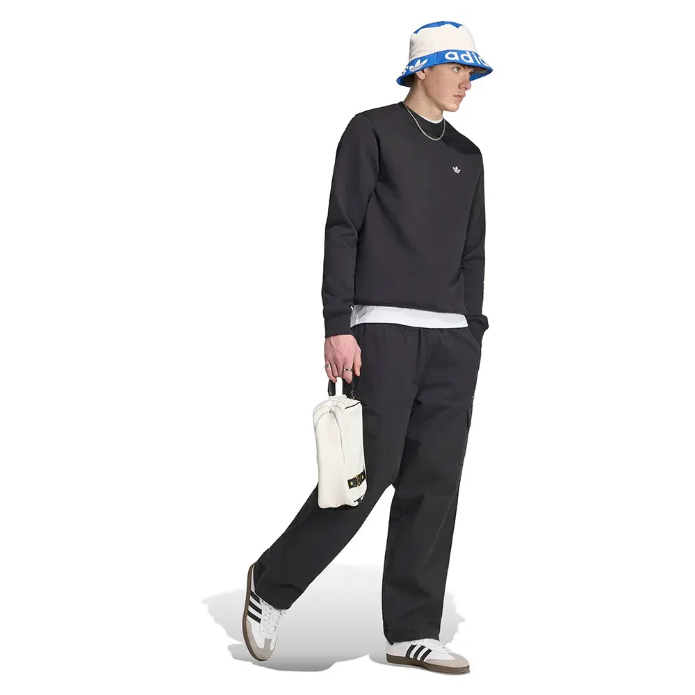 Свитшот Trefoil Essentials Crew Adidas Originals, черный — фото 4