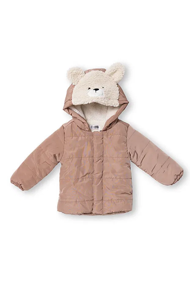 Детское пальто для девочек с капюшоном Hellobaby Ebebek Hello Baby, Brown