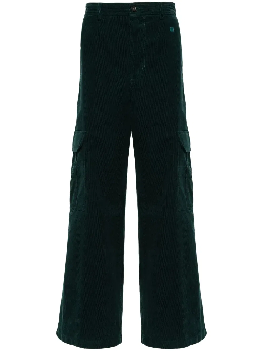 Вельветовые брюки карго Acne Studios, зеленый