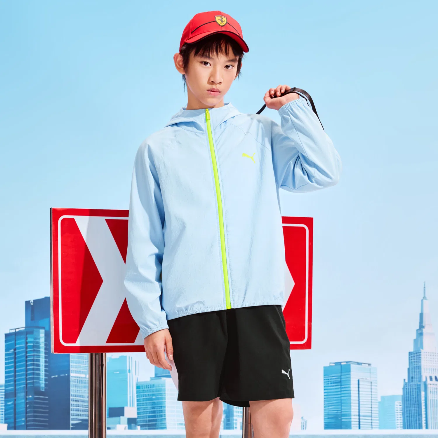 Детская солнцезащитная одежда PUMA, Ice Blue — фото 4