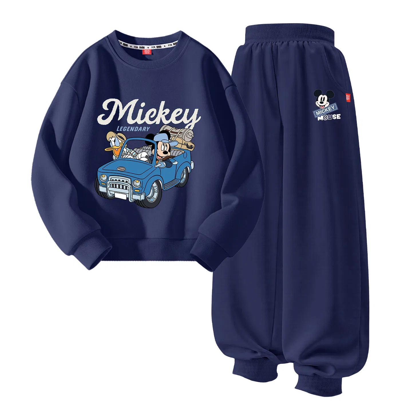 Детский спортивный костюм в академическом стиле Disney, Цвет Di Feichi Navy Blue+Di Happy K Navy Blue