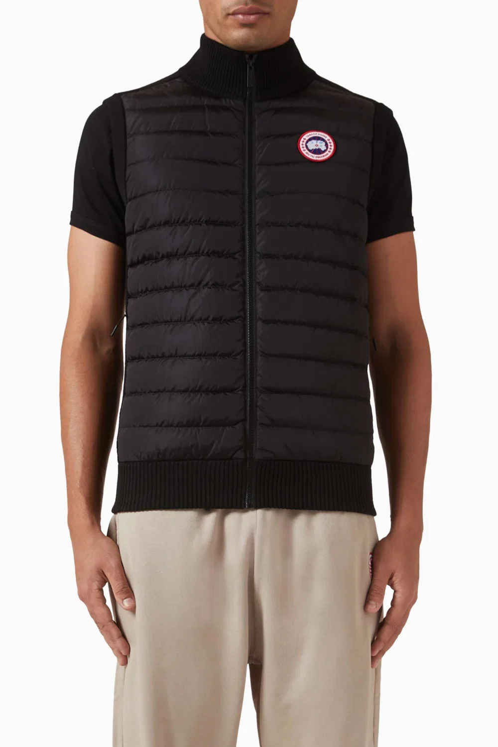Жилет вязаный HyBridge Canada Goose, черный