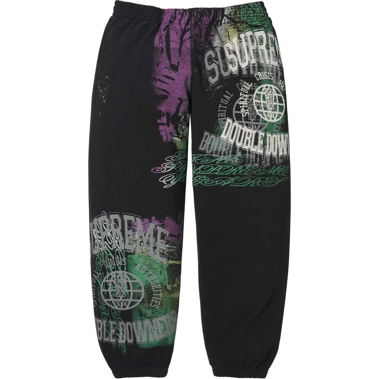 Детские спортивные штаны из трикотажа Supreme Knitted Sweatpants, Черный