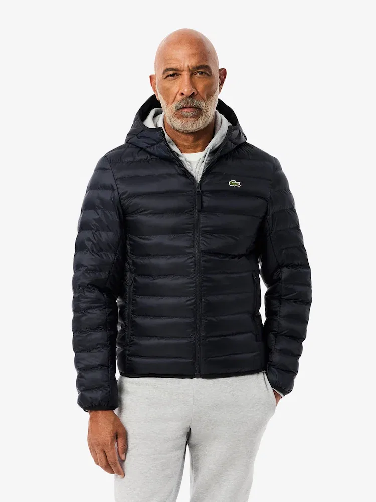 Пуховик легкий с капюшоном THERMORE LACOSTE