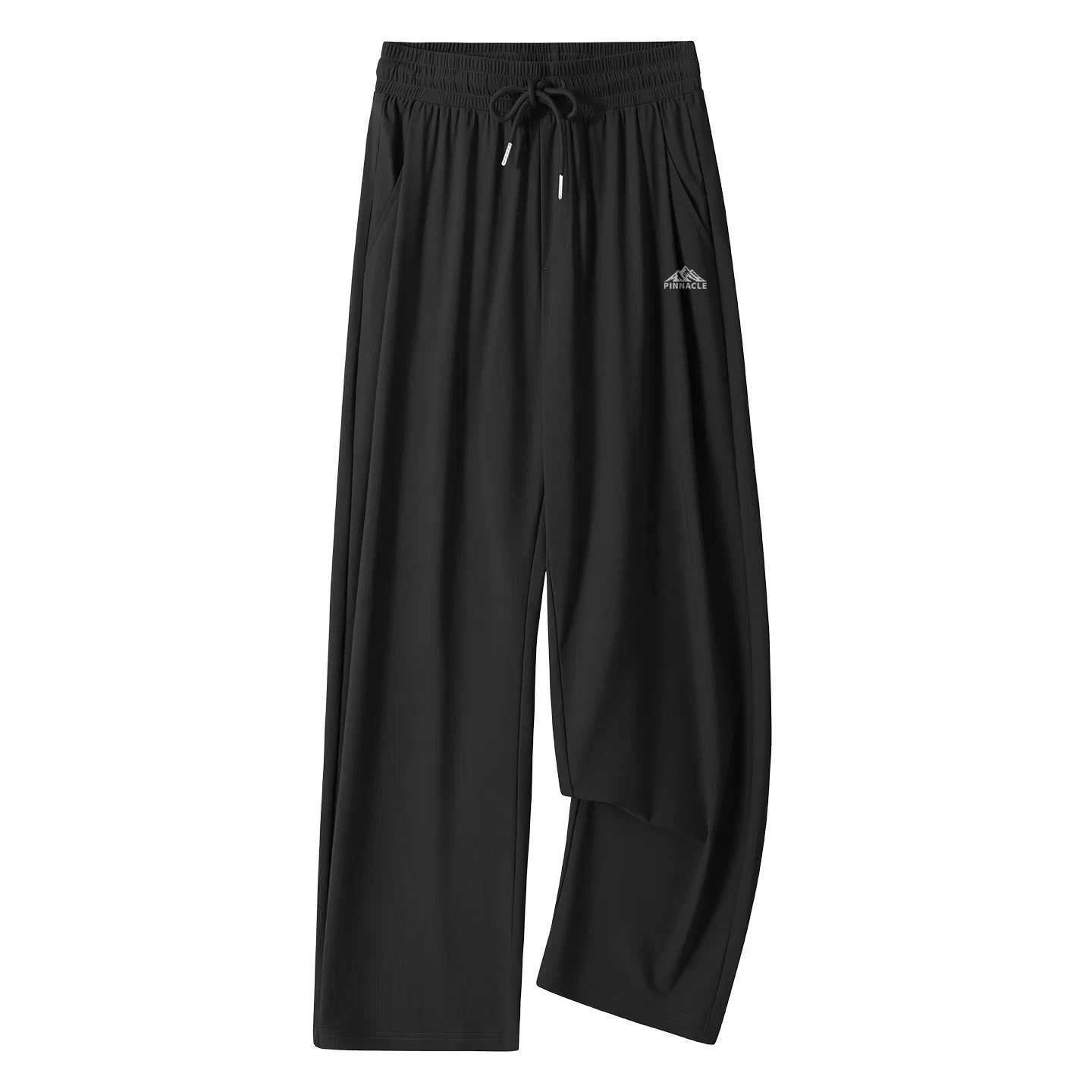 Детские спортивные брюки свободного кроя с логотипом MINISO, Цвет Lightweight Ice Silk Texture Dark Gray (Mb Iconic Peak Pants Logo) — фото 3