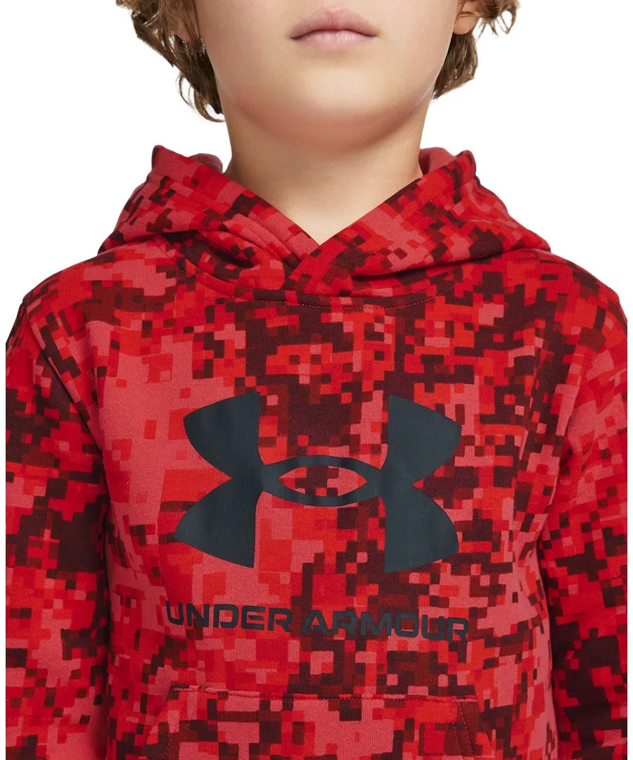 Комплект из футерованного худи и джоггеров Rival Fleece, 2 предмета Under Armour, Anthem Red Camo — фото 3
