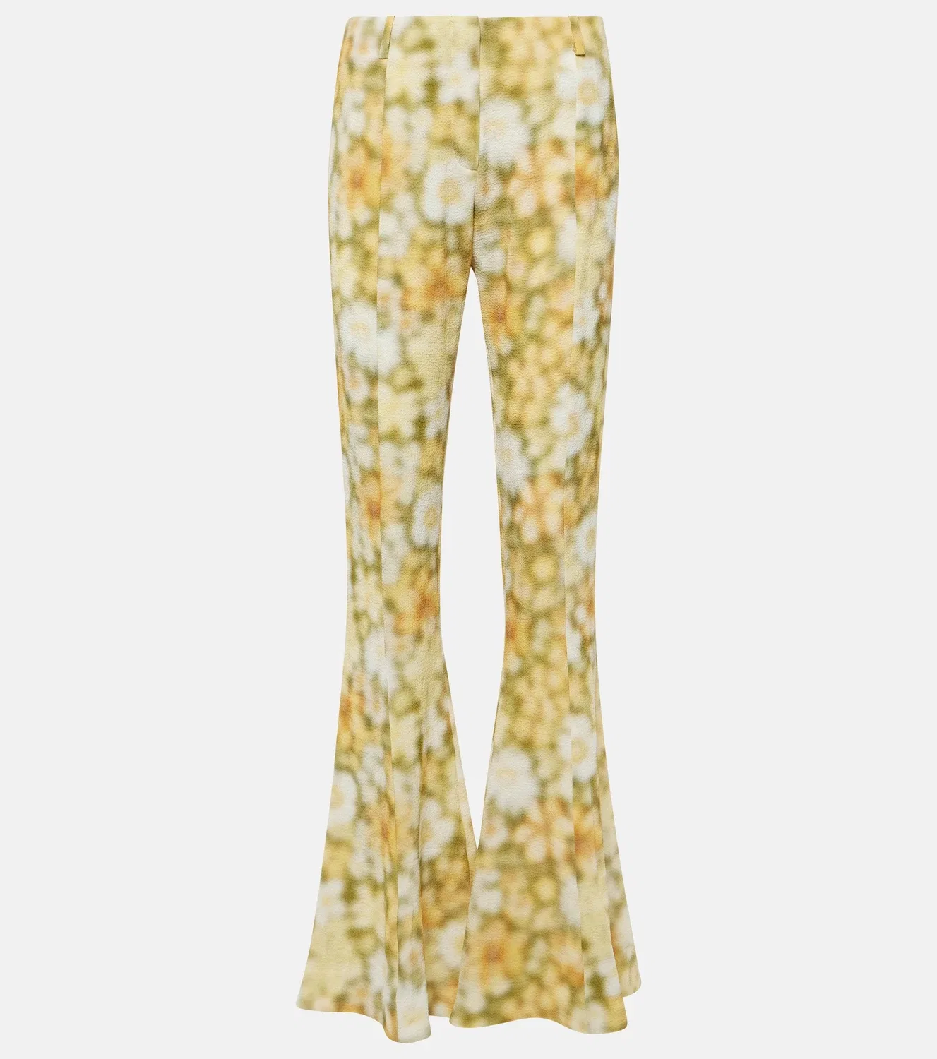 Расклешенные брюки Pippen с цветочным принтом Acne Studios, зеленый